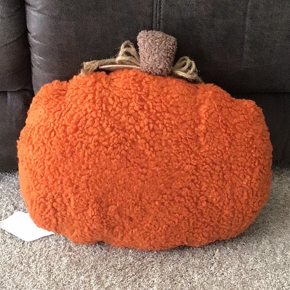 SHERPA PUMPKIN PILLOW - NWT - Picture 3 of 6